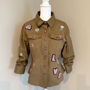 Cinq a Sept Olive Green Jacket